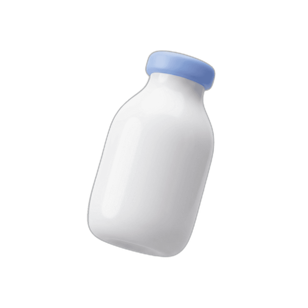 Fresh milk bottle